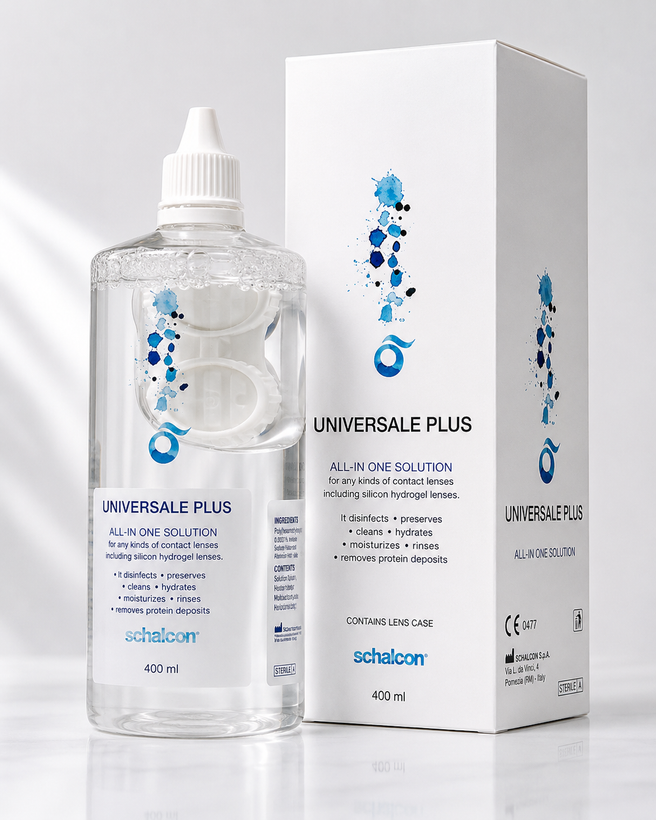 مایع لنز یونیورسال پلاس ۴۰۰ میل شالکون | Universale Plus